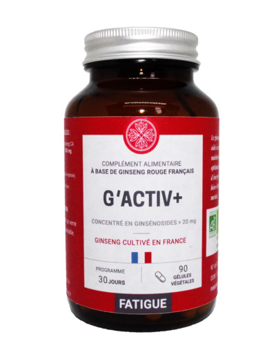 G'Activ+ racine de Ginseng rouge-90 gélules-Jardins d'Occitanie