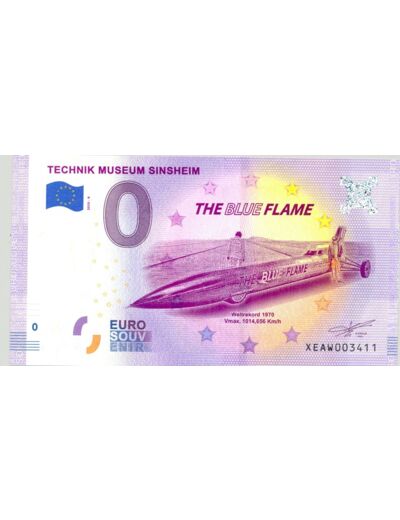 ALLEMAGNE 2020-6 TECHNIK MUSEUM SINSHEIM BILLET SOUVENIR 0 EURO TOURISTIQUE NEUF