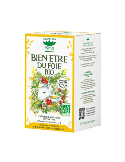 Tisane Bien être du foie 20 sachets 32g