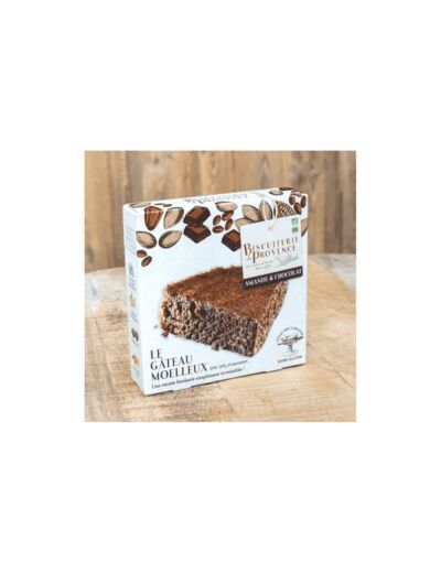 Gâteau Moelleux amande et chocolat Bio-SANS GLUTEN-225G-Biscuiterie de Provence