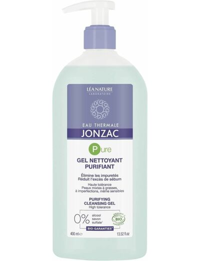 Gel nettoyant purifiant 400ml Jonzac - Pure