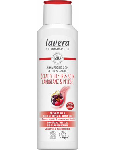 Shampooing eclat couleur et soin 250ml Lavera