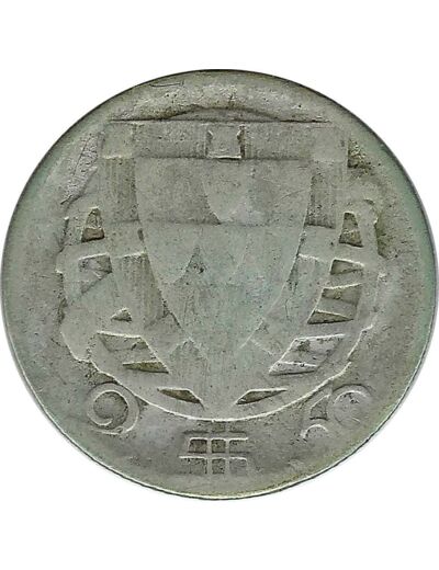 PORTUGAL 2.50 ESCUDOS 1943 TB