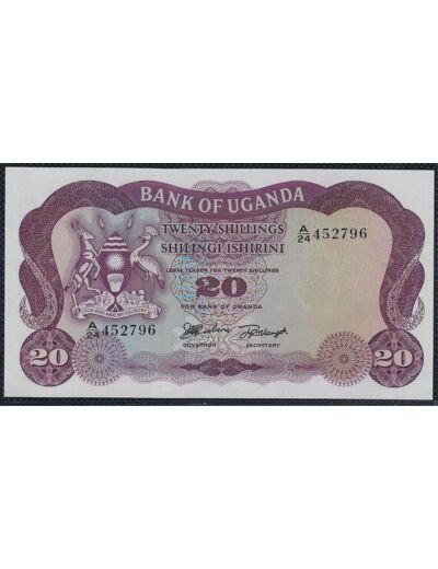 UGANDA 20 SHILLINGS 1966 SERIE A.24 NEUF