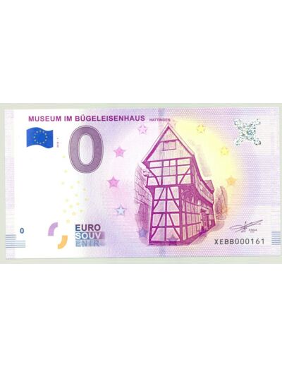 ALLEMAGNE 2018-1 MUSEUM IM BUGELEISENHAUS BILLET SOUVENIR 0 EURO