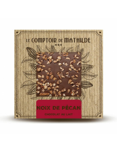 Tablette Noix de pécan - Chocolat lait - 80G