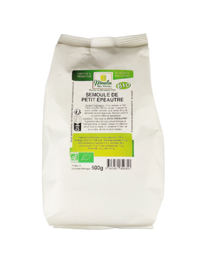 Semoule de Petit Epeautre 500g Bio