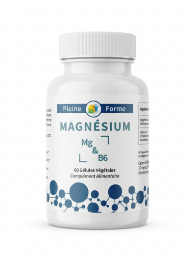 Magnésium & B6-600mg-60gélules-Pleine Forme