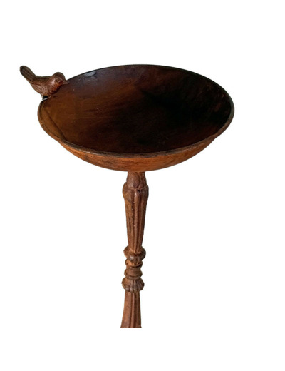 Mangeoire à oiseaux acier sur pied 23x23x49cm