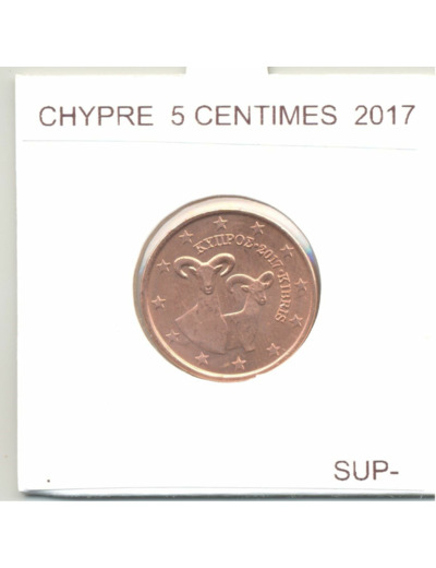 CHYPRE 2017 5 CENTIMES  SUP-