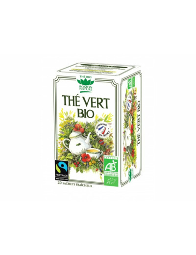 Thé vert bio-20 sachets-Romon Nature