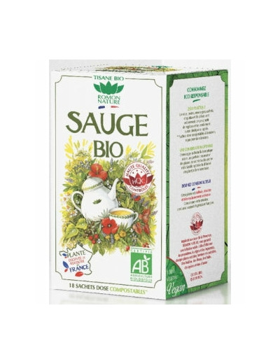 Tisane Sauge bio-18 sachets-Romon Nature