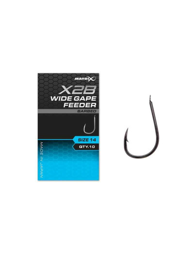 hook X2B wide gape feeder matrix