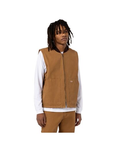 Gilet sans manches Dickies Canvas Brown Duck