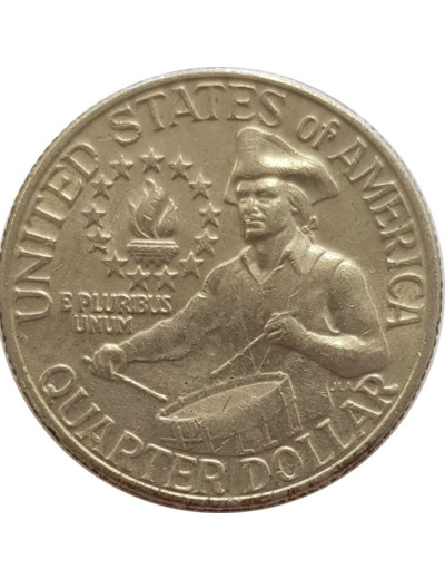 AMERIQUE (U.S.A) QUARTER DOLLAR (1/4 DOLLAR) 1976 BICENTENAIRE TTB
