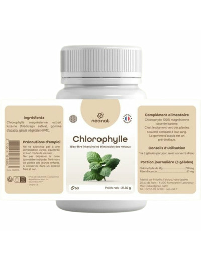 Chlorophylle Magnésienne Pure-60 gélules-Néonat