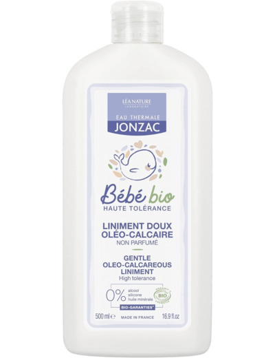 Liniment doux oleocalcaire 500ml Jonzac Bebe Bio