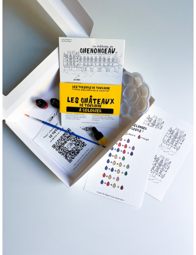 Coffret aquarelle | cartes de coloriage