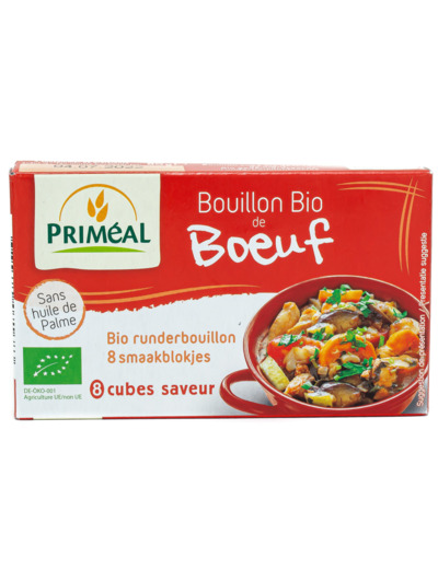 Bouillon Cube Déshydraté de Boeuf Bio 80g