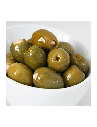 Olives Vertes Farcies aux Amandes - Le Temps des Oliviers - Bio