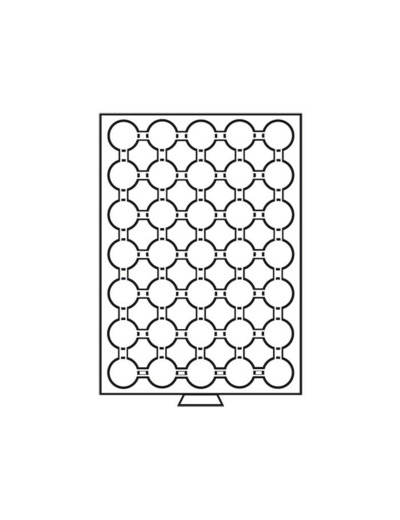 PLATEAU 35 COMPARTIMENTS POUR CAPS 26 TEINTE FUMEE 335354
