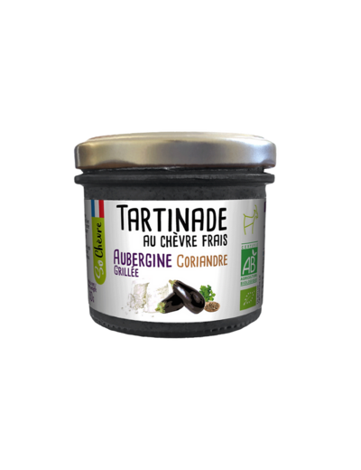 Tartinade au Chèvre Frais Aubergine et Coriandre