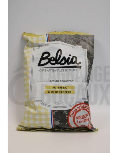 Chips Artisanale à l'Ail et au Basilic - Belsia