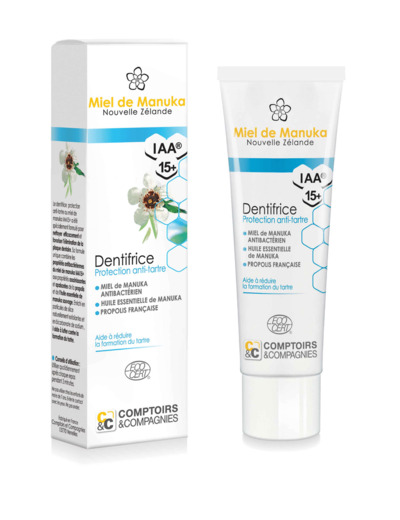 Dentifrice au Miel de Manuka Anti-Tartre - 75 ml-Comptoirs et compagnies