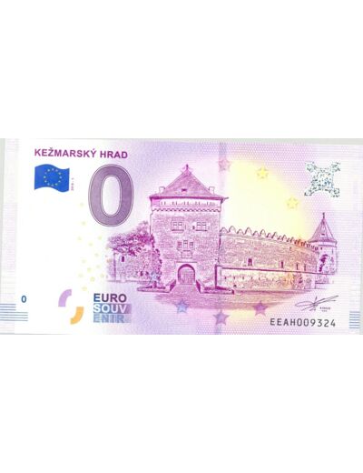 SLOVAQUIE 2018-1 KEZMARSKY HRAD BILLET SOUVENIR 0 EURO TOURISTIQUE NEUF