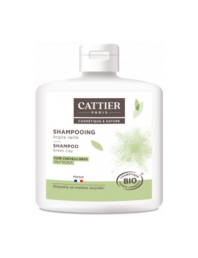 Shampoing à l'argile verte pour cheveux gras 250ml