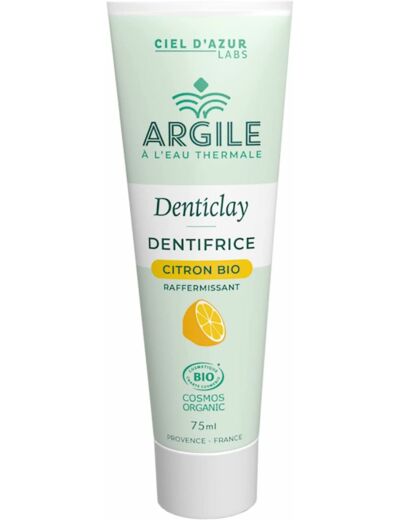 Dentifrice citron eau thermale raff 75ml Denticlay