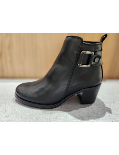 KAOLA BOTTINES CUIR NOIRE 8820