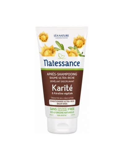 Après shampoing baume ultra nourrissant Karité et Kératine végétale 150ml