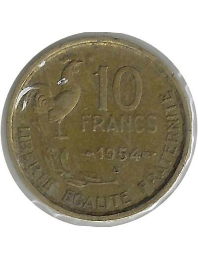 FRANCE 10 FRANCS GUIRAUD 1954 B TTB