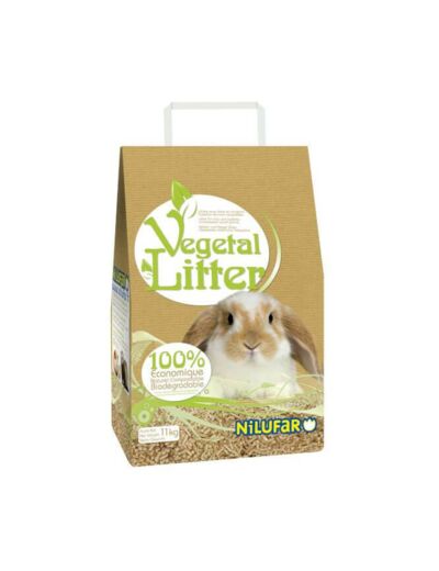 Litière "Vegetal Litter" pour rongeurs & chats - 11kg