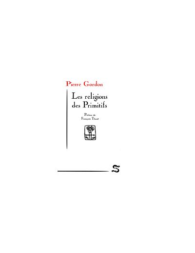 Les religions des Primitifs