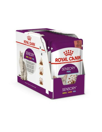 ROYAL CANIN, SENSORY™ SMELL TASTE FEEL en sauce - 12 x 85g