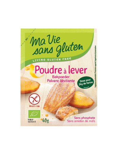 Poudre à lever sans gluten 40g