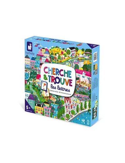 Janod - Cherche et Trouve Les Lettres - Jeu de Société Enfant -