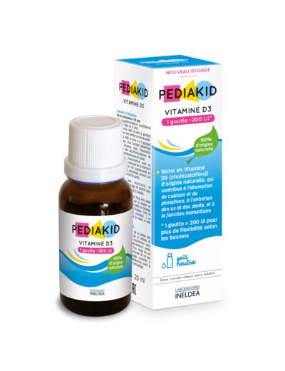 Vitamine D3-200Ui-20ml-Pediakid