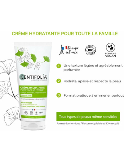 CREME HYDRATANTE FAMILLE 100ML Gamme pour toute la famil