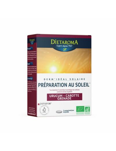 Dermidéal solaire-Préparation au soleil-30 comprimés-Dietaroma