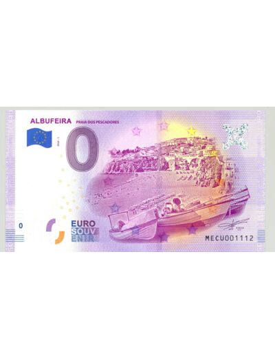 PORTUGAL 2020-1 ALBUFEIRA BILLET SOUVENIR 0 EURO TOURISTIQUE NEUF