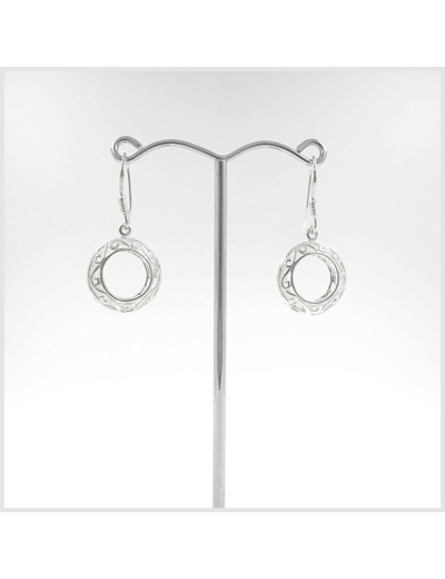 Boucles d'oreilles en argent massif