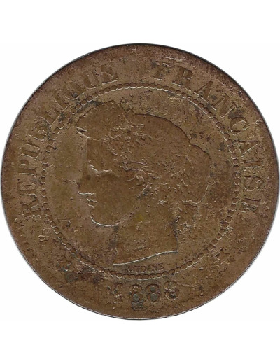 FRANCE 5 CENTIMES CERES 1888 A (Paris) B+