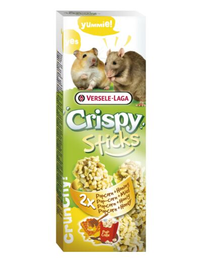 Sticks Hamsters - Rats Popcorn & Miel - 2 x 50g