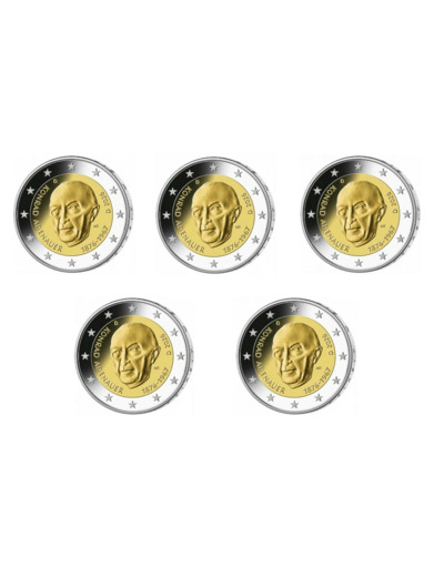 ALLEMAGNE 2026 2 EURO KONRAD ADENAUER les 5 ateliers ADFGJ UNC