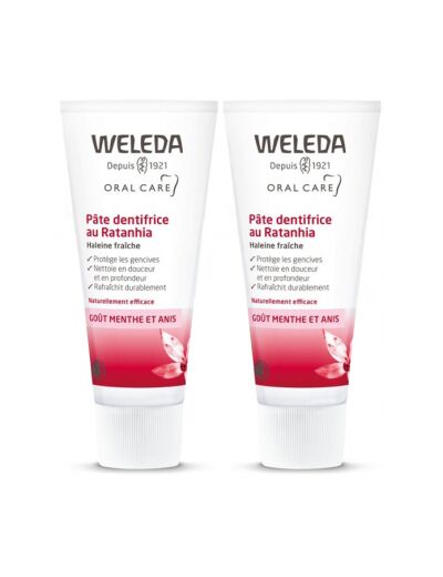 Duo Pâte dentifrice au Ratanhia 2x75ml