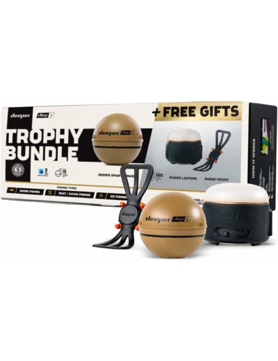 Deeper Smart Sonar Chirp+ 2 Trophy Bundle Sonar