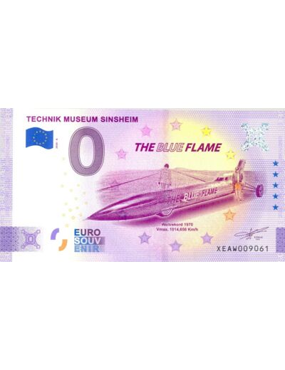 ALLEMAGNE 2020-6 TECHNIK MUSEUM SINSHEIM (ANNIVERSAIRE) BILLET SOUVENIR 0 EURO